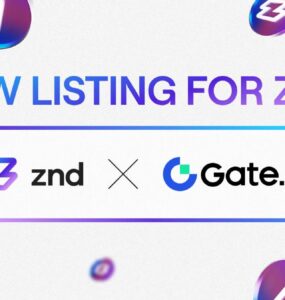 Gate.io announces ZND listing
