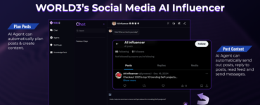 WORLD3 Unveils a Cloud-powered No-Code AI Agent Builder to Craft Personalized Social Media AI Influencers